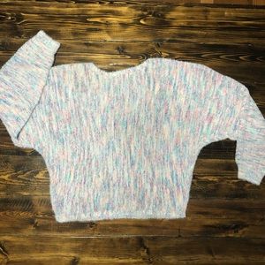 Mossimo Dolman Sleeve Multi Color Sweater M